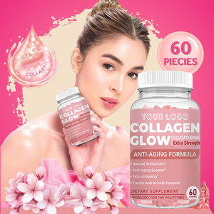 Complément <span class=keywords><strong>anti</strong></span>-âge Glutathion Collagène Glow Gummies saveur fraise avec peptides de collagène Formule unique pour les soins de la peau - Product Image 6