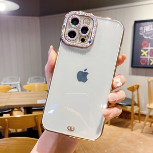 Funda de tpu suave con marco de diamante para teléfono móvil, carcasa trasera para móvil, para <span class=keywords><strong>oppo</strong></span> <span class=keywords><strong>reno4</strong></span>, vivo y21 - Product Image 6