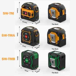 เครื่องวัดระยะเลเซอร์ Sw-tm พร้อมตลับเมตรแบบล็อคอัตโนมัติ สำหรับงานอุตสาหกรรม 3 in 1 ตลับเมตรวัดระยะด้วยเลเซอร์ - Product Image 4