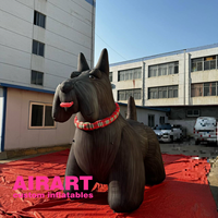 Ballon gonflable personnalisé en forme de chien Aberdeen Terrier, chien gonflable réaliste Scottish Terrier