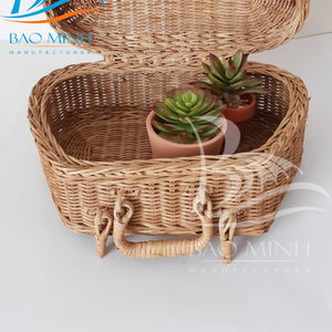 Panier de rangement en rotin écologique pour pique-nique de voyage, valises à bagages, sacs de voyage - Product Image 6