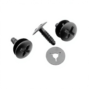 Clips en plastique pour couvercle de batterie de phare de Volkswagen 7H091545, fixation automobile en matériau PP - Product Image 1