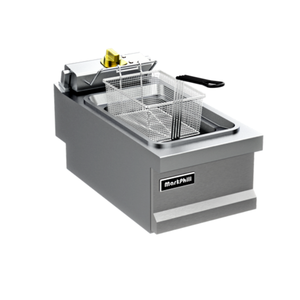 Friggitrice elettrica commerciale a serbatoio singolo professionale per attrezzature da cucina e da banco
