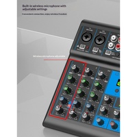 Mixer Audio TopYun con Scheda Audio per Registrazione su Computer, Mixer per Streaming Live e Uso Domestico, Tipo-C Professionale per DJ con Illuminazione RGB