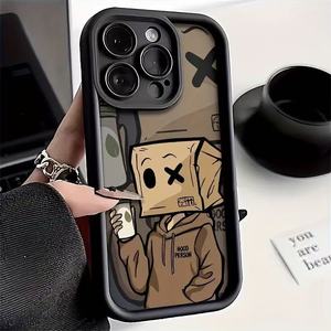 <span class=keywords><strong>Cover</strong></span> per Telefono Antiurto in TPU Stile Europeo e Americano con Impugnatura, Guscio Morbido per Tutti i Modelli - Product Image 1