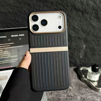 Nouvelle Coque de Téléphone Magnétique à Rayures Verticales pour iPhone 17 Pro Max, Protection Antichoc Contre les Chutes, Compatible S24/S25/S26 Ultra