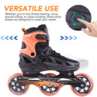 Patins à roulettes PAPAISON VX3 pour enfants et adultes, 3 roues en PU 82A, coque en polypropylène, ajustement réglable, roulements en acier au carbone ABEC-9