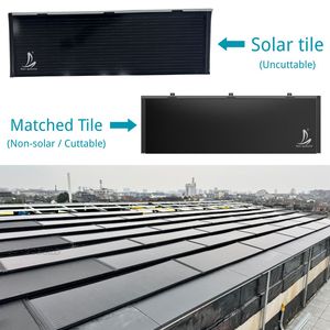 Tuile solaire BIPV haute efficacité 1190x390mm | <span class=keywords><strong>Triple</strong></span> étanche | Classe A ignifuge | Couleur personnalisée disponible - Product Image 2