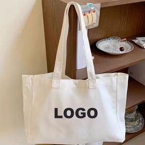 Wholesale Original Design Long Handle Medium Canvas Grocery Shopping <b>Bags</b> Custom Tote <b>Bag</b> Add Your Text Logo Picture for Foods - Product Image 1