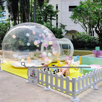 Dôme à bulles gonflable transparent pour enfants, maison à bulles en PVC écologique, options 3m/4m/5m