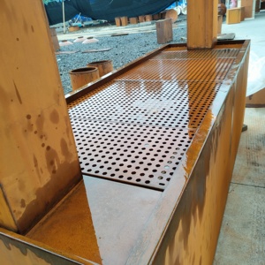 น้ำพุเหล็กคอร์เทนขนาดใหญ่แบบกำหนดเองพร้อมน้ำตก - Product Image 5