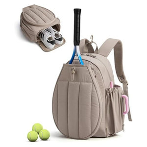 Sac de sport de tennis pour femmes, sac à dos de tennis avec compartiment pour chaussures, pour le travail, tous les jours, pour la nuit, pour le week-end - Product Image 3