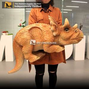 MY DINO Cadeau pour enfants Marionnette de dinosaure Tricératops <span class=keywords><strong>mignonne</strong></span> pour bébé - Product Image 1