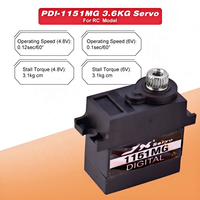 Offre Spéciale JX PDI-1151MG 15g Mini Servo Numérique Étanche IP67 6mm à Moteur Sans Noyau en Métal de Haute Qualité pour Pièces de Camion/Bateau RC
