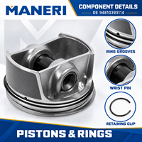 Vente en gros de segments de piston MANERI 94810393114 STD pour Porsche Cayenne Panamera S GTS Turbo 4.8L V8 M48, pièces de révision du moteur