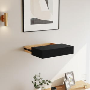 Estante <span class=keywords><strong>Flotante</strong></span> de Madera Moderno Personalizado <span class=keywords><strong>con</strong></span> Compartimento <span class=keywords><strong>Oculto</strong></span> y Cajón, para Montaje en Pared, Ecológico y Ahorra Espacio - Product Image 2
