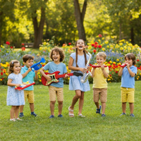 Guitare rock pour enfants, instrument de musique coloré, jeu créatif, aucune pile requise
