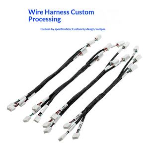 Kabel Penghubung Pengontrol Kipas Pendingin Industri dengan Terminal PVC, 2.54mm 4P Male ke 4.2mm 2*2P Female - Product Image 1
