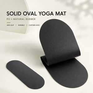 Tapete de Yoga Ovalado Sólido de Alta Calidad, Tapete de Yoga de Goma PU con Logotipo Personalizado - Product Image 2