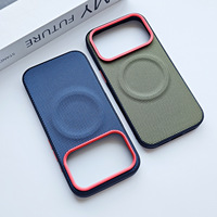 Pour iPhone 17 étui en tissu tissé étui de téléphone housse de téléphone portable pour iPhone 17 16 Pro Max 17 AirMetal lentille cadre coque de téléphone