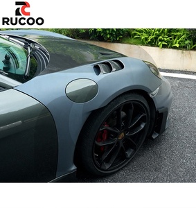 Nuevo Conjunto de Guardabarros Delantero <span class=keywords><strong>Aero</strong></span> Track GT4RS para Porsche 718 981 982 Cayman Boxster, Modificación de Alerón Lateral en PP y Fibra de Carbono Preimpregnada - Product Image 5