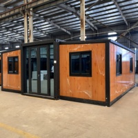 Maison conteneur extensible 40 pieds 20 pieds, prête à l'emploi, villa préfabriquée avec 2, 3, 4 ou 5 chambres, maisonnette mobile préfabriquée et portable
