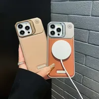 Étui de téléphone magnétique antichoc avec support pour iPhone 17 16 15 Pro Max