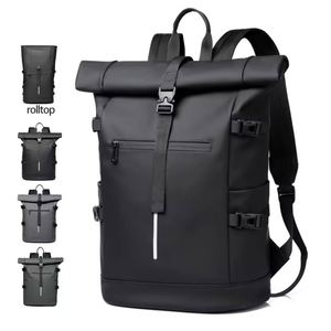 Sac à dos personnalisé à enroulement pour homme, idéal pour le travail, le sport, les voyages, imperméable, style décontracté - Product Image 1