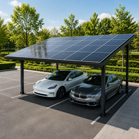 Structure de support en aluminium étanche pour abri de stationnement solaire 10 kW avec système de panneaux solaires pour carport
