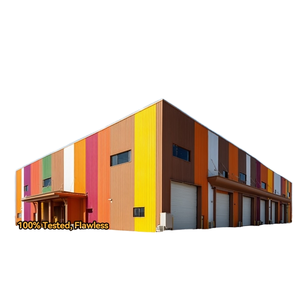 อาคารโรงงานเหล็กสำเร็จรูปอุตสาหกรรมที่มีโครงสร้างตะแกรงยาวและชั้นลอยสำหรับการประชุมเชิงปฏิบัติการและสำนักงาน - Product Image 1