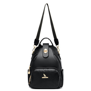 High Quality Women <b>Large</b> Capacity <b>Backpack</b> Purses Leather Female Vintage Bag <b>School</b> Travel <b>Backpack</b> Ladies - Product Image 5