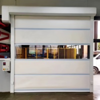 Puerta Rápida Moderna de PVC, Automática, Antipolvo, para Taller, Persiana Enrollable de Acero Inoxidable, Persiana Eléctrica para Almacén