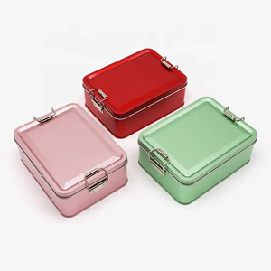 Tùy Chỉnh Chất Lượng Cao OEM Rỗng Cấp Thực Phẩm Tinplate Kim Loại Hộp Thiếc Với Khóa Cho Kẹo Bánh Biscuit Tiramisu Bánh Container <span class=keywords><strong>Tin</strong></span> Có Thể - Product Image 2