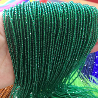 Perles en verre cristal de haute qualité en gros, perles rondes facettées hydro pour la fabrication de bijoux pour femmes