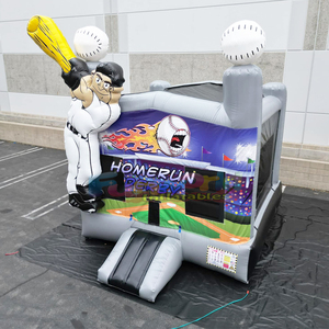 Outdoor carnival party jumpers homerun derby <b>inflatable</b> <b>bouncer</b> 3D baseball bounce house for kids - Product Image 3