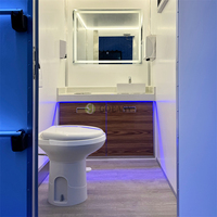 Remorque de toilettes mobiles de luxe Goeasy, toilettes VIP de haute qualité pour usage en zone de lavage, toilettes portables de luxe