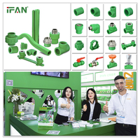 IFAN Vente Chaude Matériaux de Plomberie Raccord Coude Té Accessoires d'Injection Connecteur de Tuyaux d'Eau PPR et Raccords PPR en Plastique