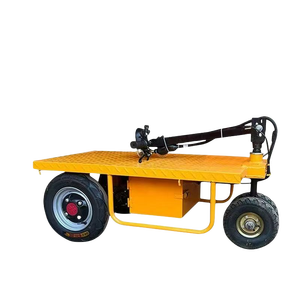Carrito eléctrico con batería de 800W, carros planos, carga máxima, 300kg, 1000kg, carro de trabajo plano pequeño de ladrillo de carga - Product Image 6