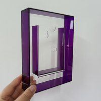 Meilleur prix affichage de bureau étanche cadre photo carte photo acrylique bricolage double face