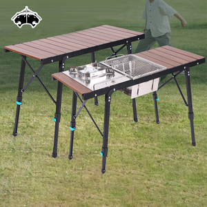 High Quality Outdoor Picnic Portable <b>Folding</b> Camping <b>Table</b> <b>Adjustable</b> Height Aluminum IGT Camping <b>Table</b> T-R-IGT91 Ultra-portable - Product Image 5