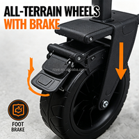 Chariot pliable tout-terrain robuste de qualité professionnelle, prix de gros direct usine, conforme aux normes de l'industrie