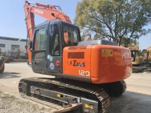 Excavadora de orugas Hitachi ZX120 usada en stock para la venta, los componentes principales incluyen engranaje de motor - Product Image 5