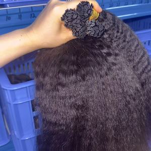 Nueva Llegada, Extensiones de Cabello con Punta Plana, Cabello Humano Virgen Camboyano Natural, Ondulado, con Puntas K, de la Mejor Calidad - Product Image 3