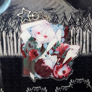 Support en acrylique OEM/ODM Omori, Charme en acrylique double face Basil Sunny, Cadeau Fanart de jeu vidéo - Product Image 1