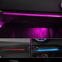 18-in-1 Acryl-Symphonie-Ambientebeleuchtung für Audi A3 2014-2020, Auto-Ambiente-Lichtleiste, Fußraum-Ambientebeleuchtung