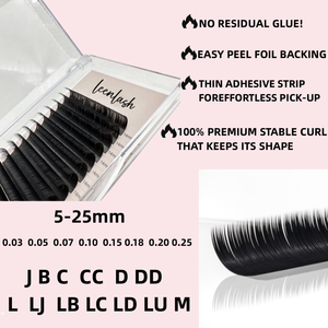 صواني ملحقات رموش كلاسيكية من الكشميران للبيع بالجملة صينية تمديد رموش علامة خاصة لوازم 25 صواني رموش - Product Image 2