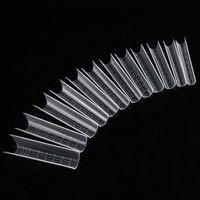 120 pièces/boîte ongles de construction rapide conseils cristal étendu moule à ongles en forme de U ongles acrylique extensions formes