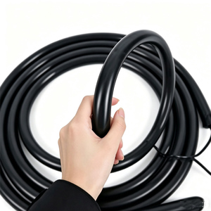 DMX 360 RGBW <strong>LED</strong> Silicone Tube Programmable Black Neon <strong>Rope</strong> for Nightclub Rave Music Festival IP67 Rated - Product Image 1