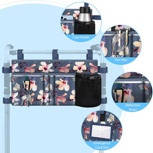 Bolsa de almacenamiento DURAPOWER para andadores, 40x7.6x23cm, multifuncional, para colgar, para personas mayores, sillas de ruedas, equipo de fitness para exteriores - Product Image 1