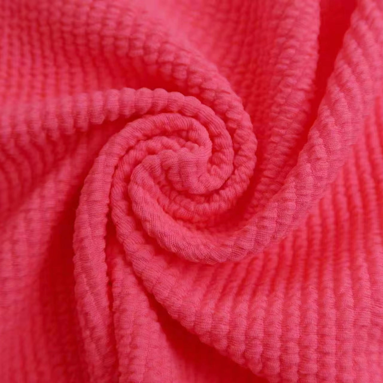 3D Embossed Elastic Polyester/Nylon Knitted Tricot Lightweight Functional Jacquard Swimwear Garment Textile for Girls Boys Dress